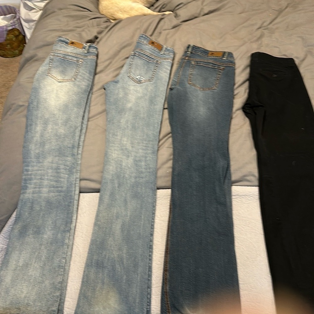 ♥️🧡💛 4-pair of Alloy jeans/pants size 13 with 37” inseam. Sold Individually